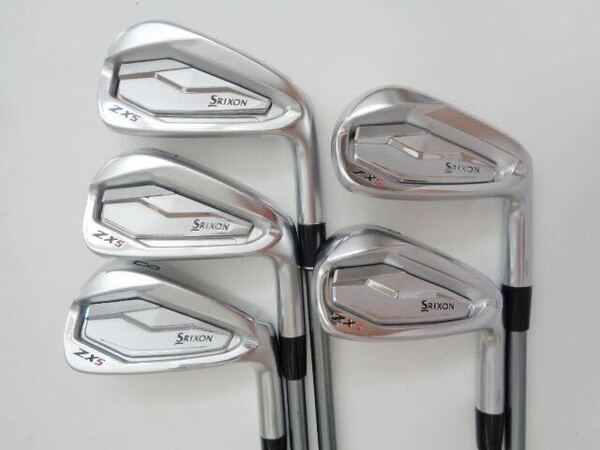 送料無料◇ダンロップ SRIXON ZX5 スリクソン アイアン #6-PW(5本) #6,7 Fujikura MCI-60(S) #8,9,PW MCI-80(S)フジクラ◆中古品◆2139