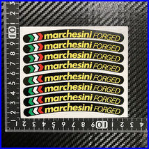 マルケジーニ Marchesini ホイールリムステッカー 8枚セット イエロー S243_画像2