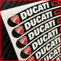 DUCATI CORSE ホイールリムステッカー 8枚セット ドカティ コルセ S248_画像9