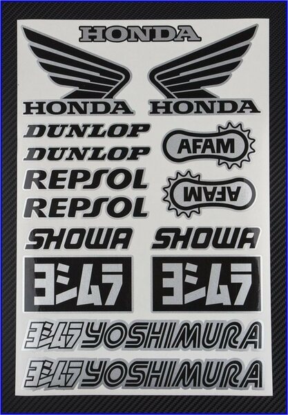 HONDA REPSOL DUNLOP AFAM ヨシムラ SHOWA ステッカー S309