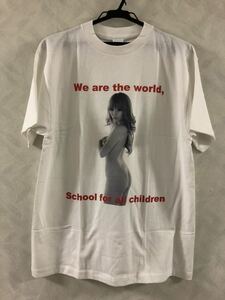 新品 若槻千夏 Tシャツ サイズL ホワイト セミヌード KUMATAN クマタン WC