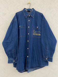 KARL KANI JEANS デニムシャツ フリーサイズ ヴィンテージ 90s カールカナイ ジーンズ シャンブレーシャツ オーバーサイズ 古着 ビッグロゴ