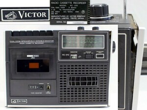 762/ junk / Victor (VICTOR) radio ka setter RC-310 * radio cassette. radio-cassette 