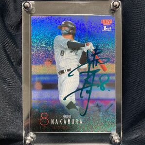 BBM2024 1st 1of1 スカイブルー箔サイン 中村奨吾