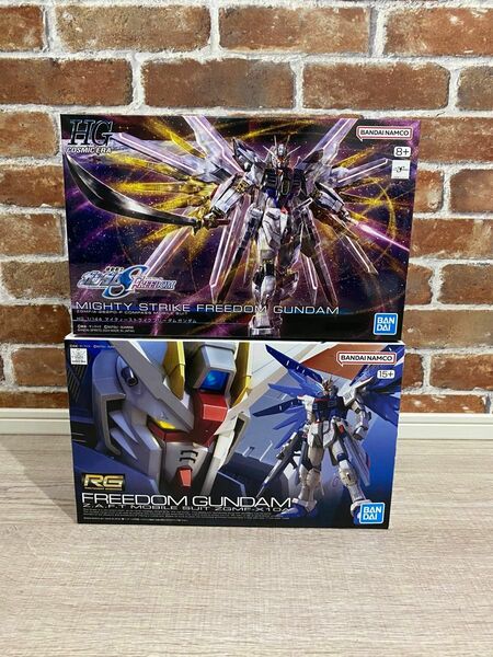 RG フリーダムガンダム HG マイティーストライクフリーダムガンダム 2点セット