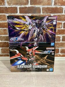 HG 1/144 マイティーストライクフリーダムガンダム セイバーガンダム 2点セット