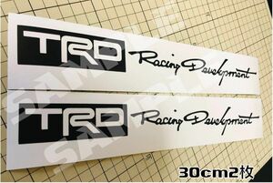 TRD Racing Development カッティングステッカー2枚30cm　