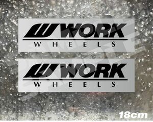  ワーク　WORK カッティングステッカー2枚