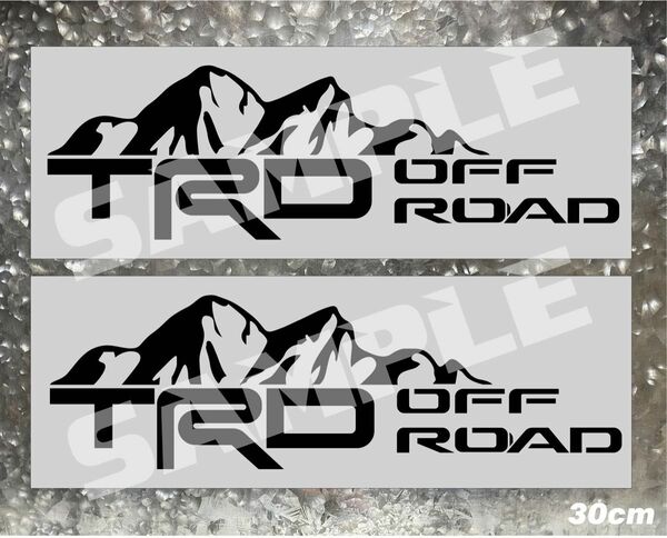 TRD OFF ROADハイエー　RAV4 ハイラックス　カッティングステッカー 2枚