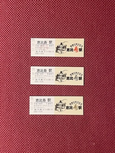 国鉄　開業80周年記念入場券　恵比寿駅　(管理番号25-30)
