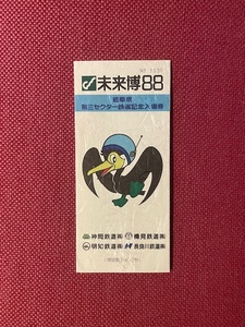 岐阜県　第三セクター鉄道　記念入場券　(管理番号32-12)