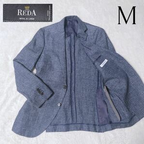 REDA スーツカンパニー テーラードジャケット リネン ウール M ネイビー ネイビー 紺