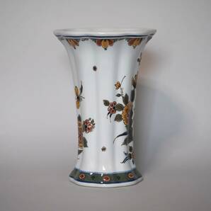 オランダ ロイヤル・デルフト 花鳥文飾皿と花入れ Royal Delft by Koninklijke Porceleyne Fles, The Netherlandsの画像7