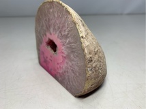 パワーストーン　瑪瑙スライス　メノウプレート　ピンク　天然石　置石　飾り石 6537 06_画像5