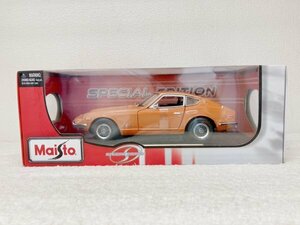 [ daikokuya shop ] Maisto 1/18 scale minicar 1971 DATSUN 240Z Fairlady Z Safari orange box attaching unused breaking the seal only 