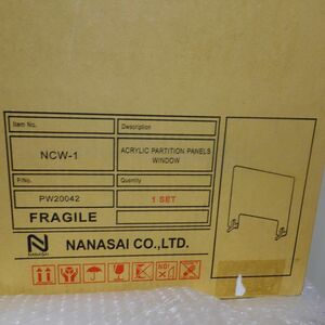 アクリル パーテーション 窓あり 600x600mm NCW-1 未使用 NANASAI 飛沫防止 パーティーション