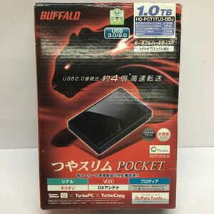 [BUFFALO] portable hard disk HD PCTU3 BBJ series crystal black Buffalo [ unused ]