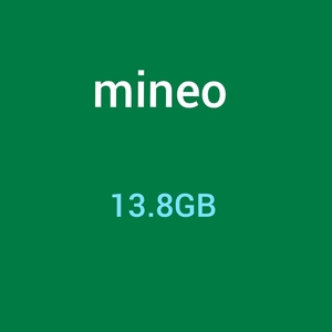 mineoパケットギフト13.8GB