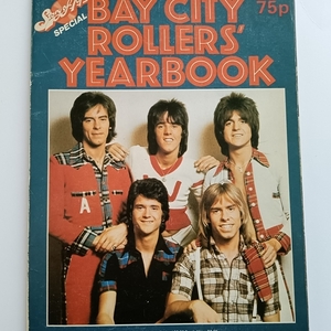  England foreign book Bay City roller z special collection magazine BAYCITYROLLERS YEAR BOOK 1975~1976 year about BCR leslie Woody Eric Derek Alan