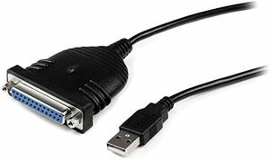 1.8m_パラレルオスメス USB - パラレルD-Sub 25ピン プリンタ変換ケーブル 1.8m A DB25IEEE1284