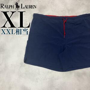 【美品】POLO Ralph Lauren ハーフパンツ XL 旧タグ ネイビー