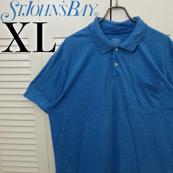 【美品】ST. JOHN'S BAY 半袖ポロシャツ XL ビッグシルエット