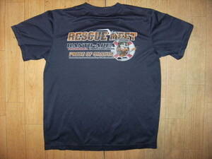 非売品★RESCUE MEET 2009年 第38回 全国消防救助技術大会 消防団 Tシャツ★関東 横浜 レスキュー隊 防災 救命 救助 ボランティア 消防員 