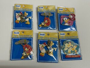 ディズニー　PIN　COLLECTION　ドナルド　ピンバッジ6点