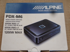ALPINE POX-M6 MONO POWER AMPLIFIER