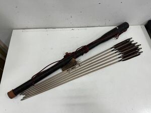 ○ EASTON イーストン XX75 2014 6本セット カーボン 約90cm 矢筒付き 弓道具 弓道(NK4-10①)