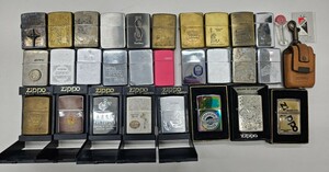 ◇ZIPPO ジッポ 28個 ジッポー オイルライター 喫煙具 ケース付き 追加画像有り（FH5）