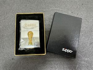 △未使用 2002 FIFAワールドカップ KOREA JAPAN Zippo ジッポー ライター 喫煙具 箱付き(KS5-39)