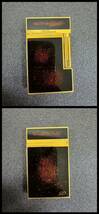△デュポン S T.Dupont ガスライター 喫煙具 喫煙グッズ モンパルナス 黒漆 漆ラッカー ゴールド ジャンク(KS5-1)_画像2