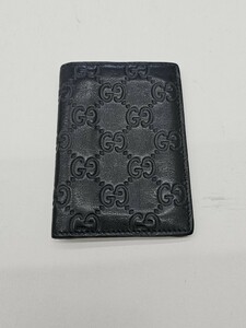 ◇GUCCI グッチ カードケース パスケース 146231-0416 グッチシマ（FH5-66）