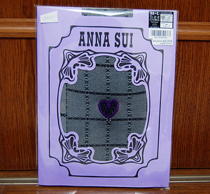 【新品】ANNA SUI★アナスイ　ストッキングハートチェック柄黒