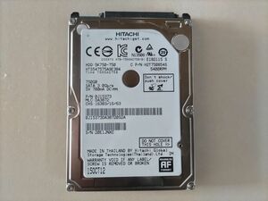 HITACHI SATA HDD 750GB SK750-750　2.5インチ