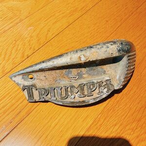  Triumph эмблема TRIUMPH Vintage подлинная вещь восстановительная база 