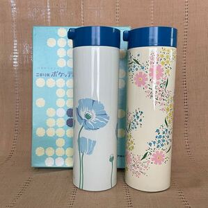 ◇未使用品 当時物◇冷水ポット 花柄◇アルミ冷水筒◇クーラーポット 麦茶ポット◇ピッチャー◇昭和レトロ◇