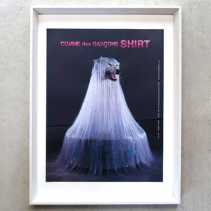 COMME des GARCONS SHIRT コムデギャルソン シャツ 2010年 SIMEN JOHAN フランス ヴィンテージ 広告 額装品 レア フレンチ ポスター 稀少