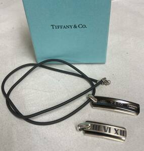1 иен старт!Tiffany & Co Tiffany Atlas *1837 короткое колье * подвеска серебряный 925 Raver петля 