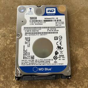 WD5000LPCX [2459時間]　2.5インチ 500GB 5400rpm 7mm厚 送料込みで安心