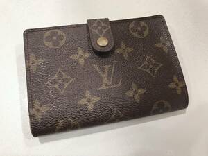 ルイヴィトン LOUIS VUITTON ポルトモネ ビエ ヴィエノワ モノグラム 二つ折り 財布 ボタン がま口 コインケース付き 茶 ブラウン