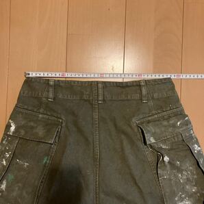 HERILL ヘリル スプラッシュ ペンキカスタム ダック カーゴパンツ オリーブドラブ Duck Splash Cargopants (22-030-HL-8030-3)の画像3