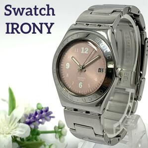 403 Swatch IRONY SWISS スウォッチ アイロニー レディース 腕時計 デイト クオーツ式 新品電池交換済 人気 希少