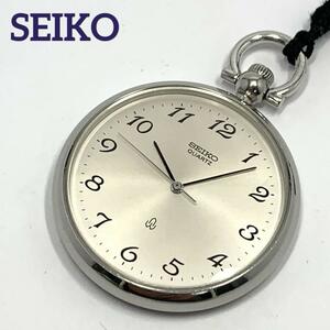 418 SEIKO セイコー 懐中時計 3針 クオーツ式 新品電池交換済 人気 希少 アンティーク