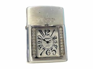 ZIPPO ジッポー/時計付き ストーン オイルライター 2005年 USA製 火花確認済み