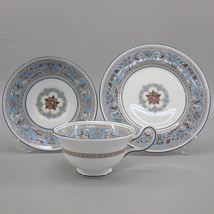 1円〜 Wedgwood ウェッジウッド フロレンティーンターコイズ トリオ×3 計9点 食器 64-2680971【O商品】_画像2