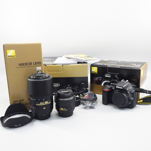 1 jpy ~ Nikon Nikon D5500 double zoom kit * electrification * shutter verification settled present condition goods camera 335-2670382[O commodity ]