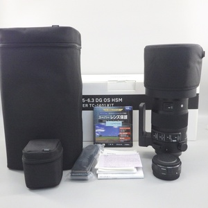 1 jpy ~ SIGMA 150-600mm F5-6.3 DG OS HSM TC-1401tere converter kit * operation not yet verification present condition goods box attaching lens 221-2655266[O commodity ]