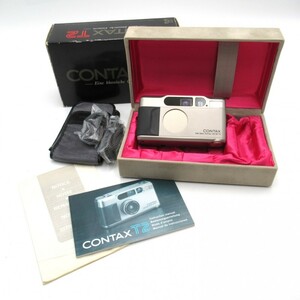 1 jpy ~ Contax Contax T2 film camera Carl Zeiss Sonnar 2.8/38 T* electrification verification settled present condition goods y42-2679335[Y commodity ]